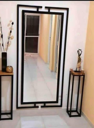 Table basse métal et bois